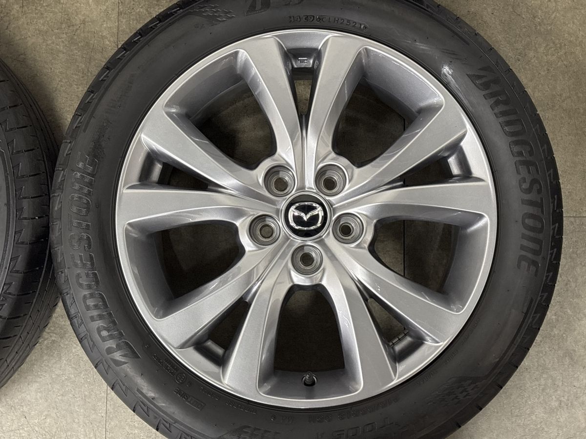 美品】マツダ CX-30 純正 18in 7J +45 PCD114.3 ブリヂストン トランザ