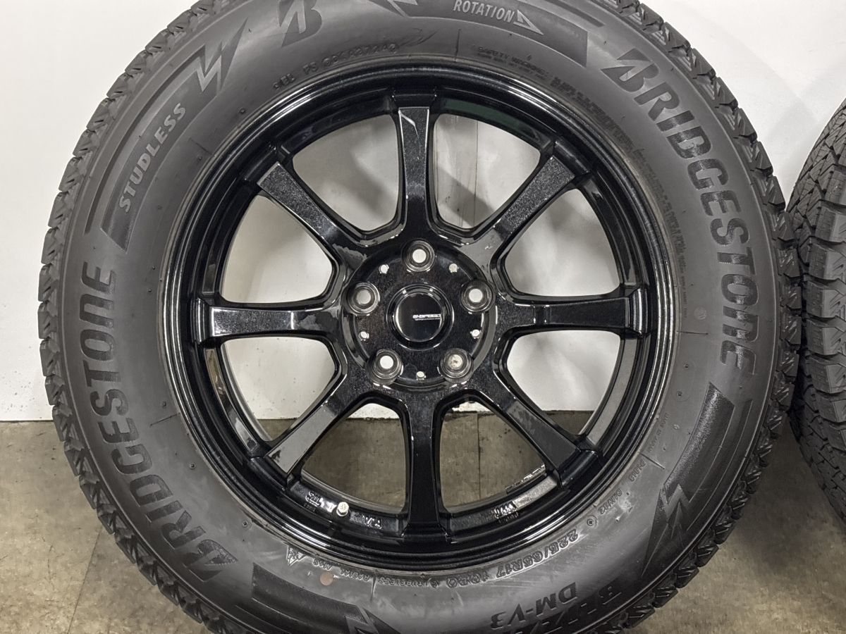 バリ溝】G-SPEED G-08 17in 7J +38 PCD114.3 ブリヂストン ブリザック