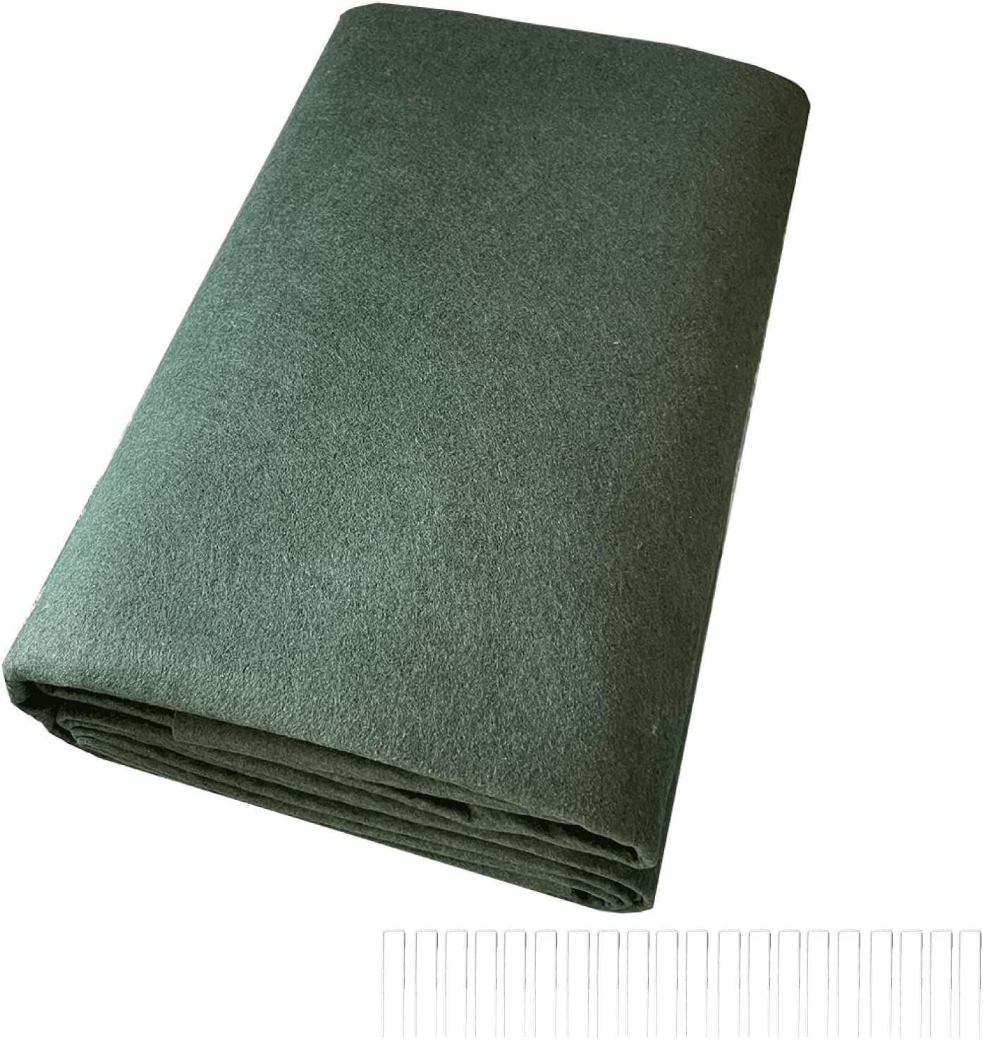 ☆新品☆防草シート 1m×10ｍ 300g/m2 高耐久 高透水 PET素材 不織布 耐年数 10年 工事 家庭 園芸 (1ｍ×10ｍ Ｕピン20本セット) e4ae3730 6,028円