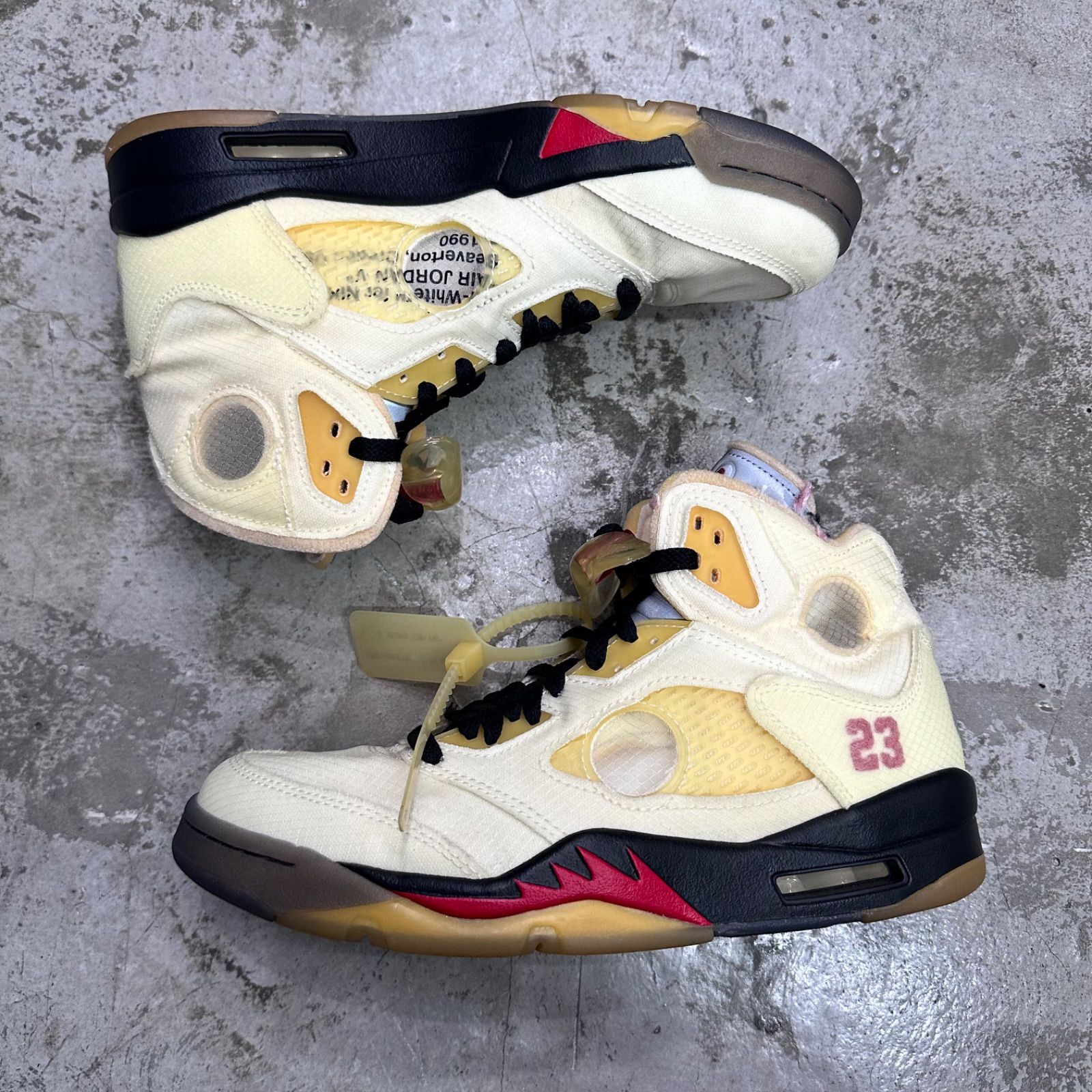 NIKE × OFF-WHITE Air Jordan 5 Sail コラボ ジョーダン5 スニーカー 