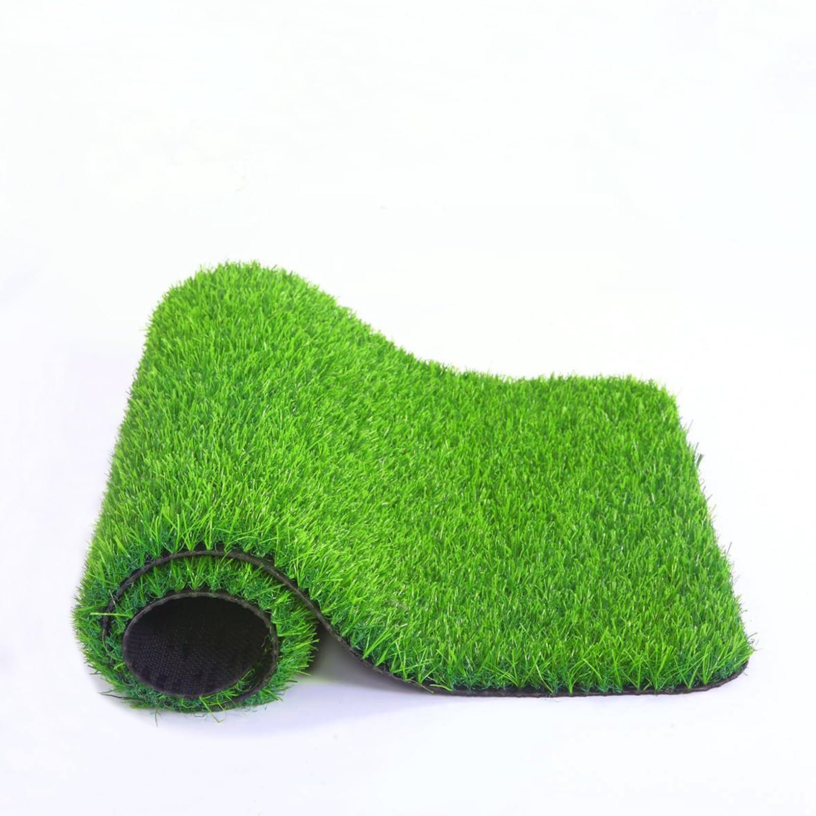 ☆新品☆[RsBarter] 人工芝 0.5×5m ロールタイプ 芝丈20mm 防草シート一体型 人工芝生 マット 屋外/室内/ベランダ適用 人口芝 リアル感 防カビ 耐火 遮光 透水タイプ メンテナンス不要 芝生シート (双色春草, 0.5 19195f6f