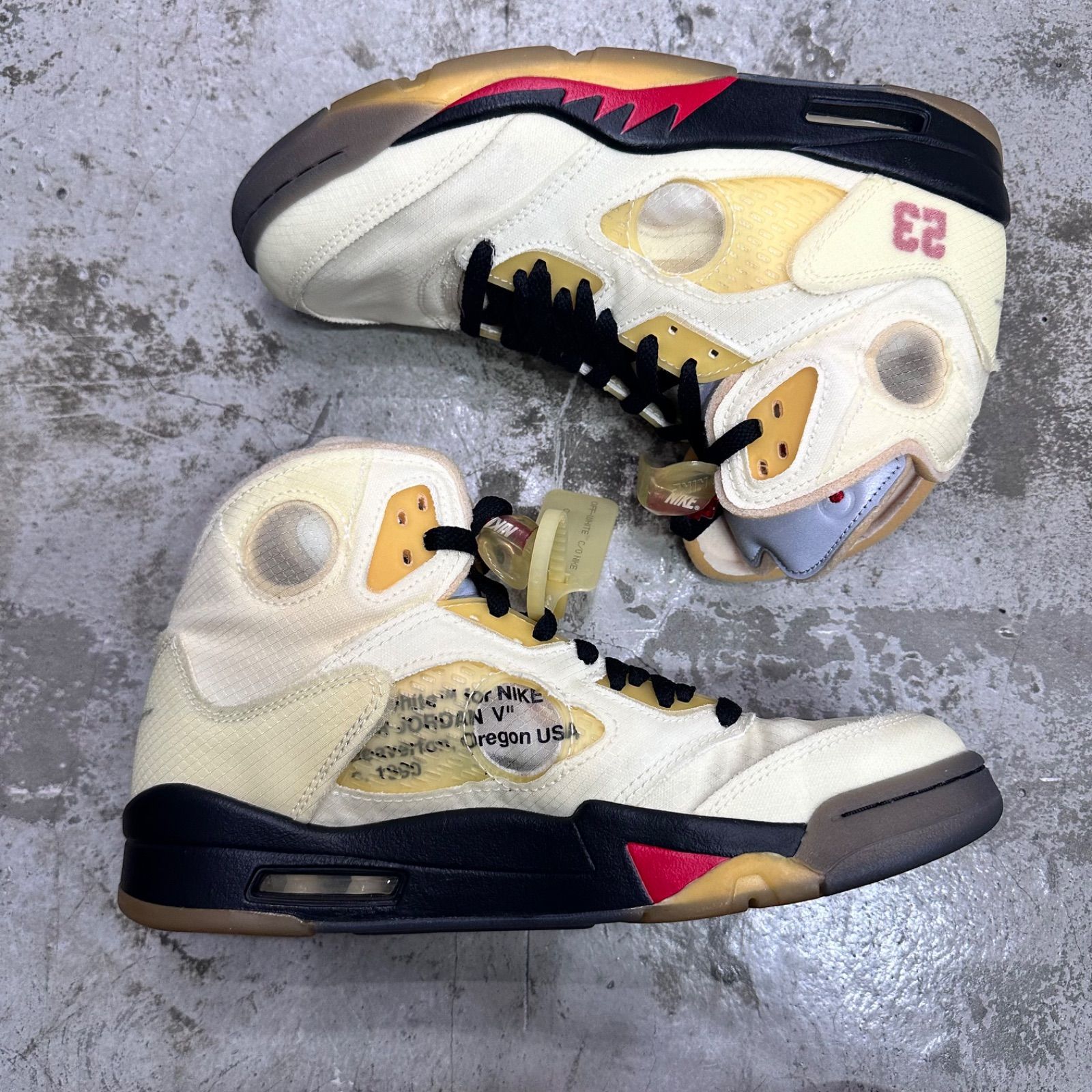 NIKE × OFF-WHITE Air Jordan 5 Sail コラボ ジョーダン5 スニーカー 