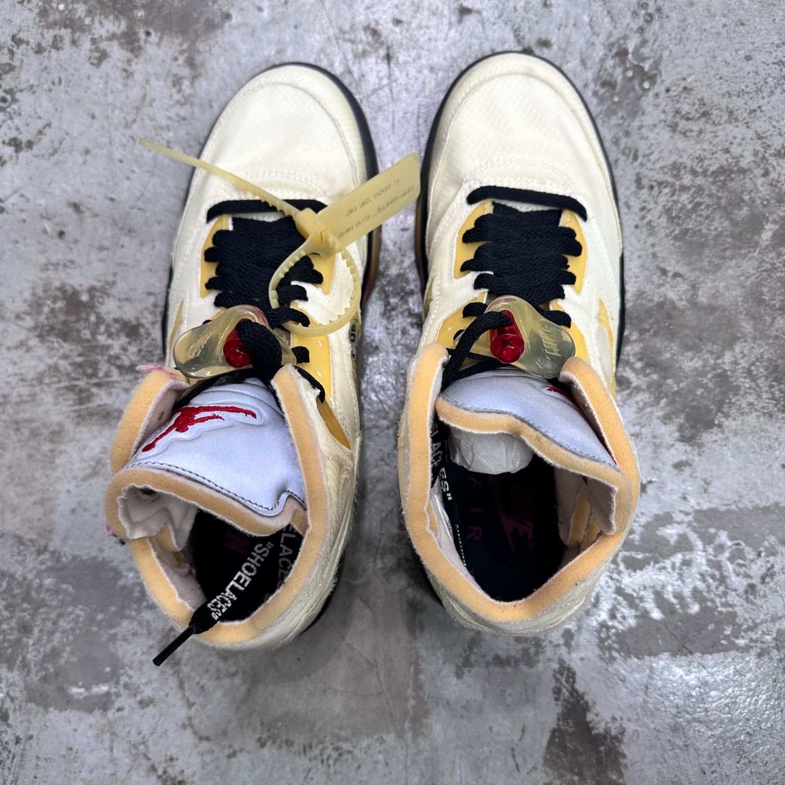 NIKE × OFF-WHITE Air Jordan 5 Sail コラボ ジョーダン5 スニーカー 