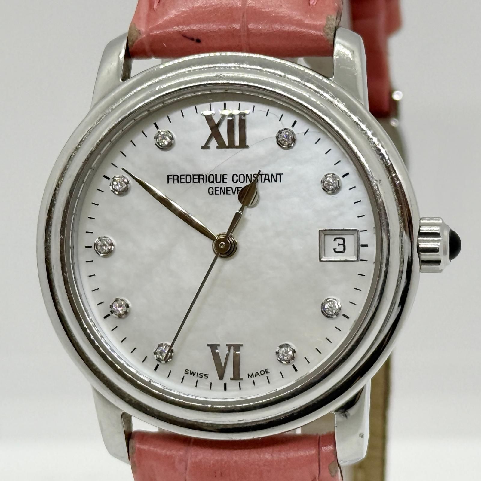 FREDERIQUE CONSTANT フレデリック・コンスタント GENEVE ジュネーブ ホワイトシェル FC-303/310X2P4/5/6 AT ユニセックス 腕時計 稼働品