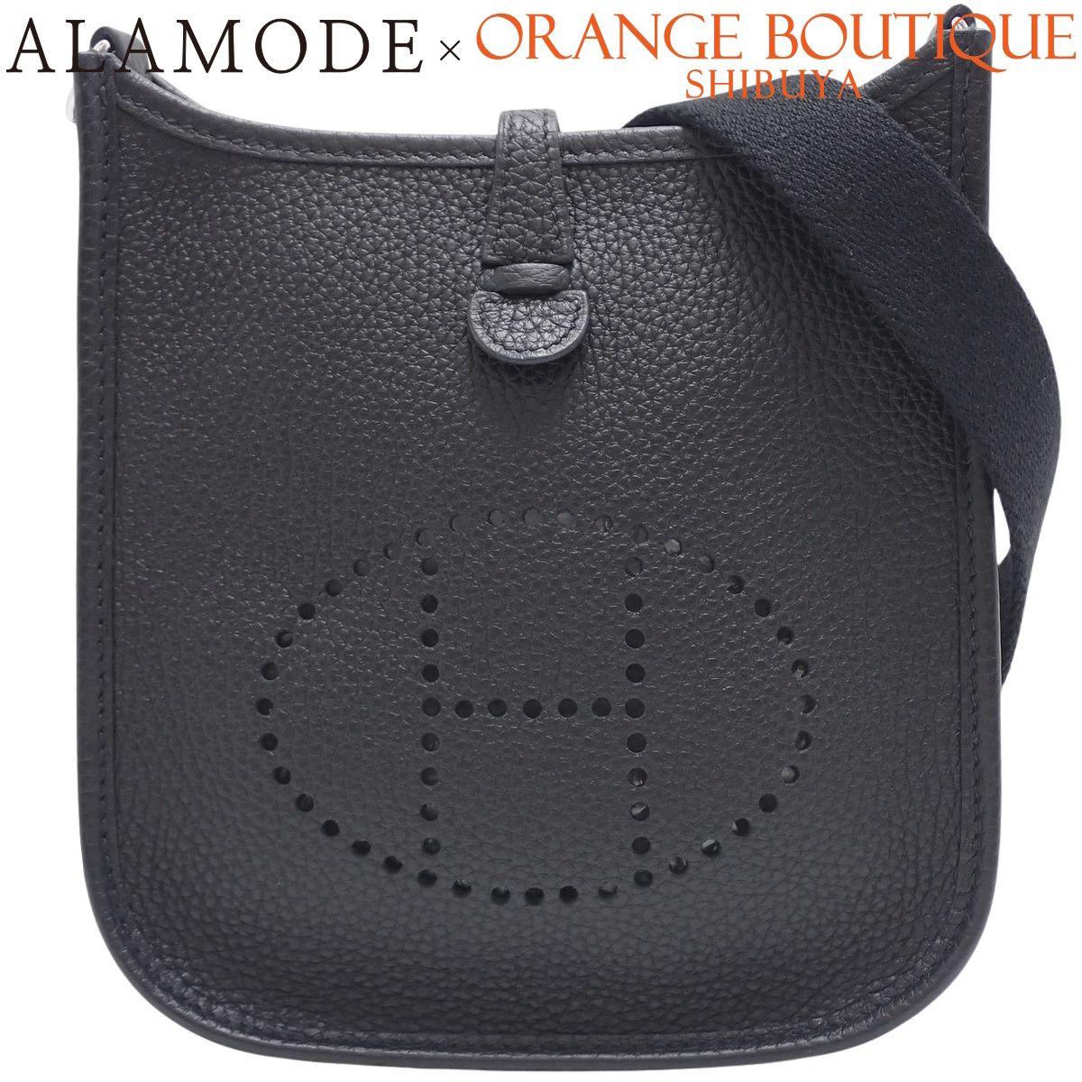 HERMES(エルメス) エブリンTPM ブラック黒 トリヨンクレマンス パラジウム金具 シルバー金具 Y刻印 ショルダーバッグ 肩掛け 斜め掛け エヴリン レディース 40802193686【中古】【アラモード】