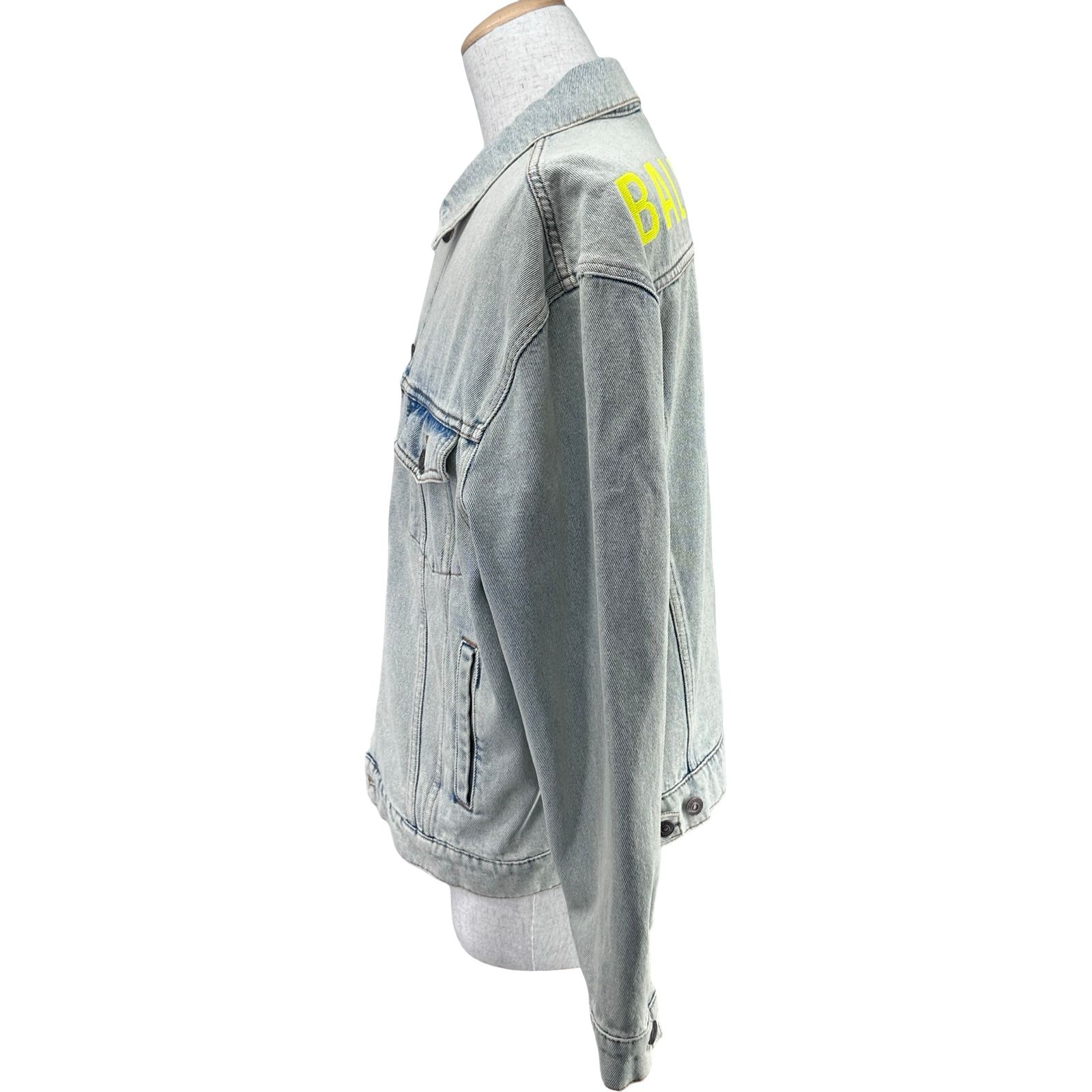 バレンシアガ　デニムジャケット バレンシアガ BALENCIAGA バックロゴデニムジャケット 557388 ブルー