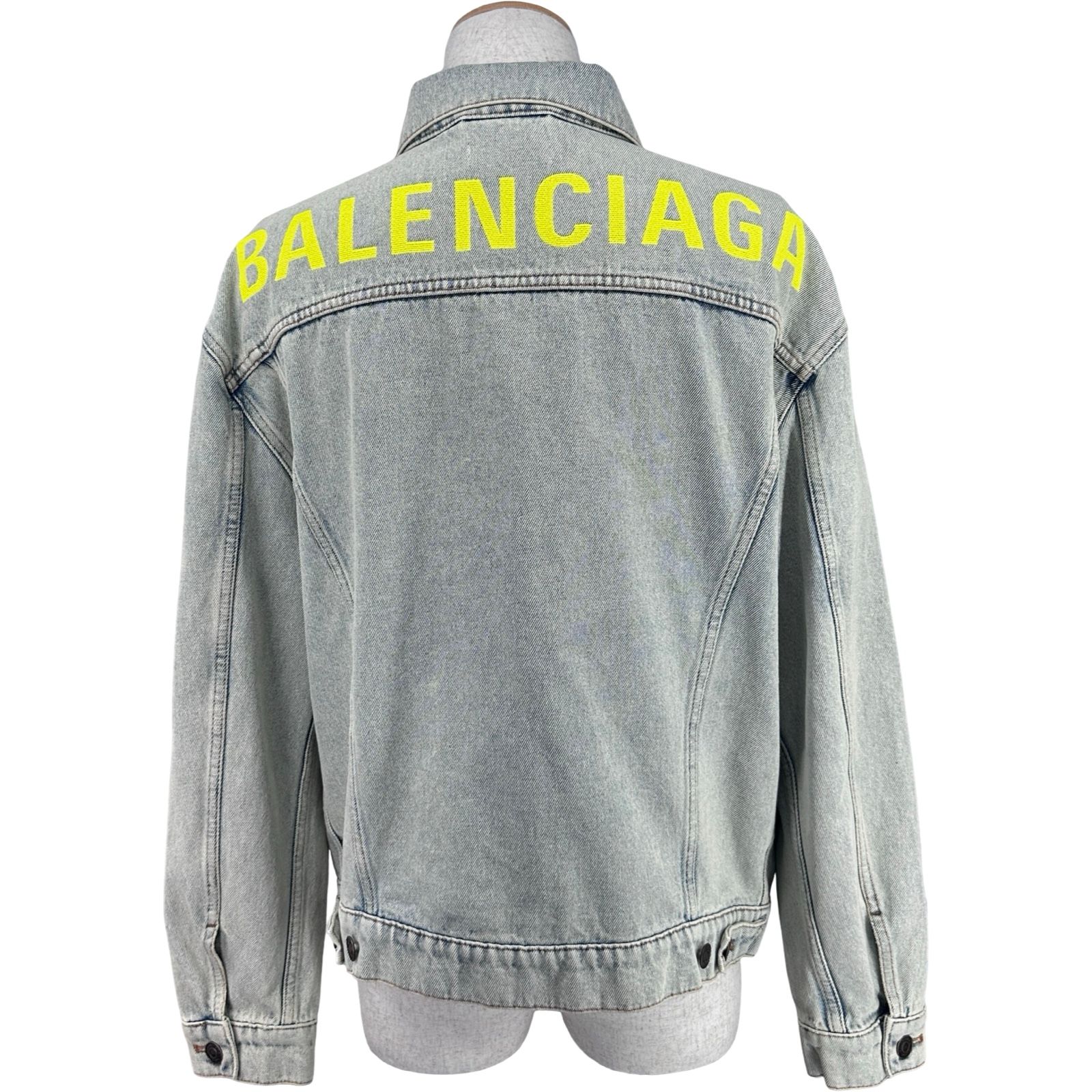 バレンシアガ BALENCIAGA バックロゴデニムジャケット 557388 ブルー