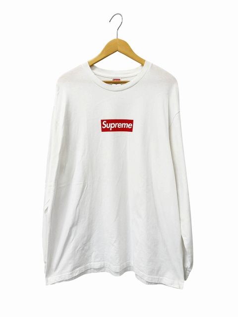 シュプリーム SUPREME 20AW Box Logo L/S Tee ボックス ロゴ プリント 長袖 ロングスリーブ Ｔシャツ XL 白 ホワイト ブランド古着ベクトル 中古☆AA★260520