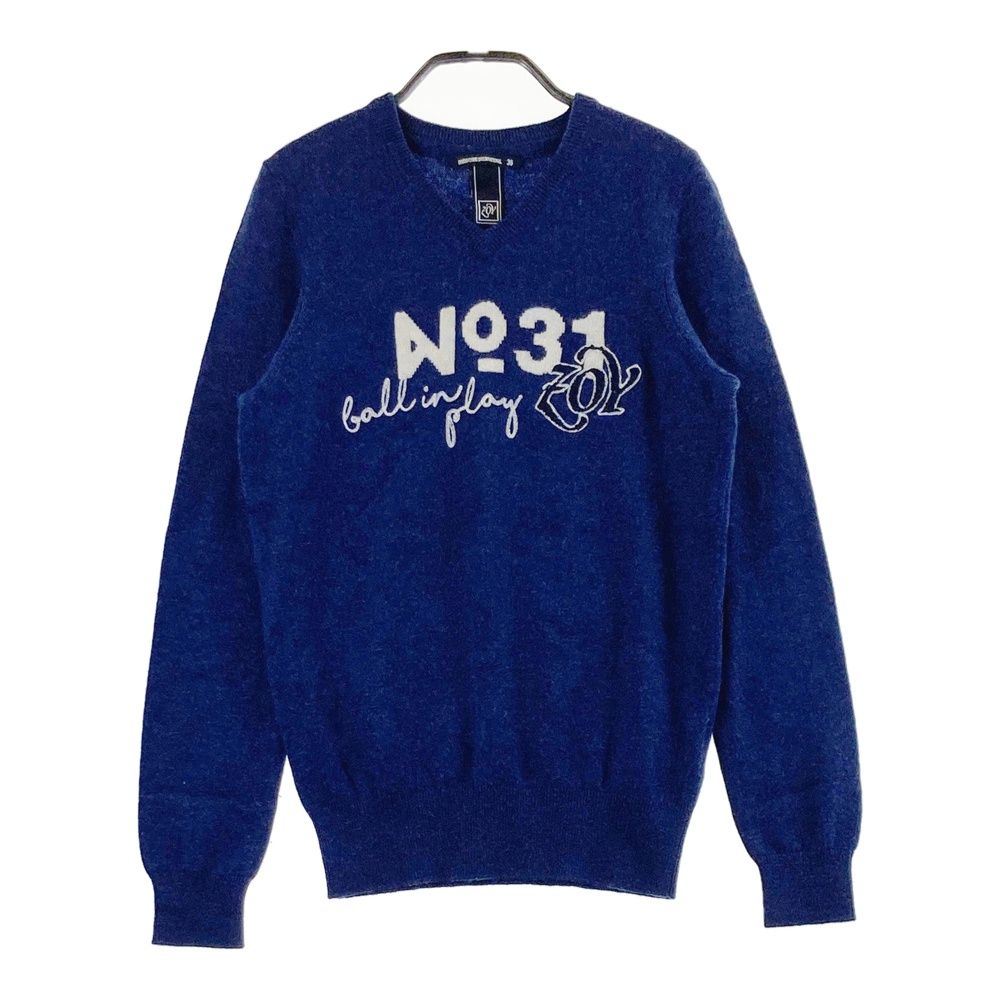 サイズ：36 ZOY ゾーイ カシミヤ混 長袖ニットセーター ネイビー系 [240101692697] ゴルフウェア レディース ストスト