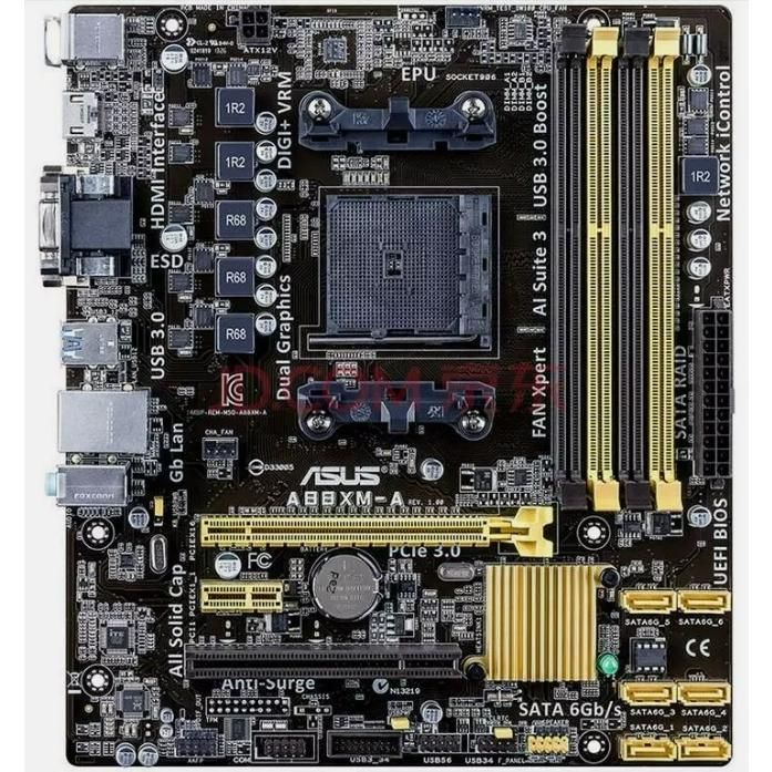 ASUS A88XM-A Socket FM2+ AMD A88X DDR3 mATX SATA 6Gb/s Motherboard