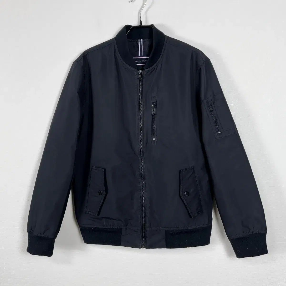 タミーヒルフィガー Tommy Hilfiger トミーヒルフィガー 薄い ダウン ブラック ブルゾン ジャケット アウター S ラデン ヴィンテージ