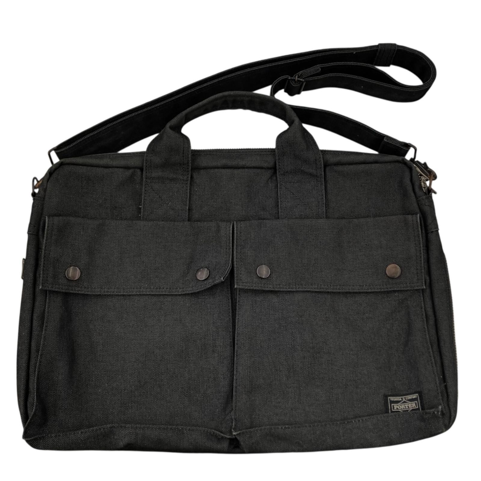 極美品　PORTER ポーター 吉田カバン　ブリーフケース　ショルダーバッグ 186005 PORTER ポーター 吉田カバン ショルダーバッグ ブラック - メルカリ