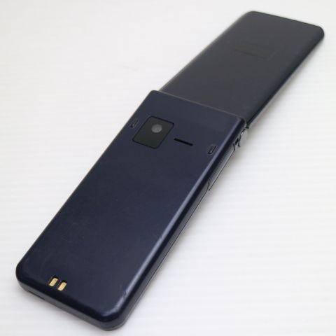 良品中古 arrows ケータイ ベーシック F-41C ネイビー スマホ 白ロム