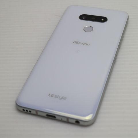 超美品 L-41A LG style3 オーロラホワイト スマホ 白ロム 土日祝発送OK