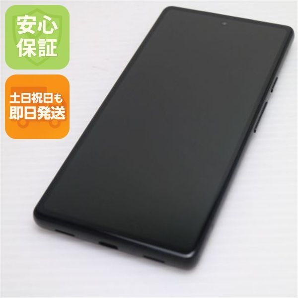 超美品 SIMフリー Google Pixel 6a チャコール スマホ 白ロム 土日祝
