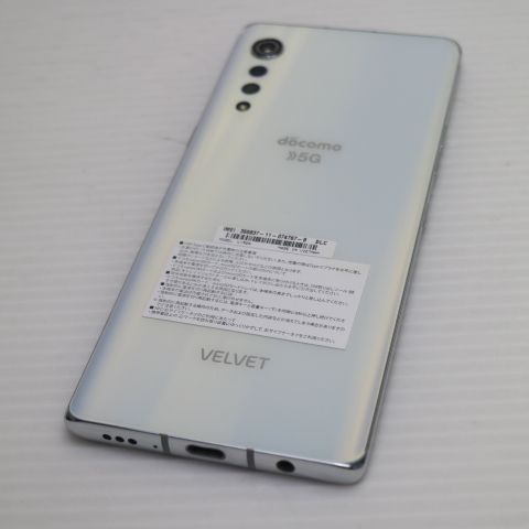 新品同様 L-52A LG VELVET オーロラホワイト 即日発送 スマホ 白ロム