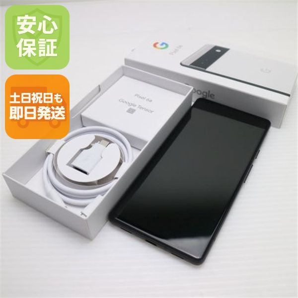新品同様 SIMフリー Google Pixel 6a チョーク スマホ 白ロム 土日祝発送OK 02000