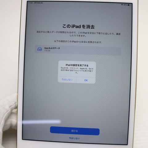 美品 SIMフリー iPad mini 4 Cellular セルラー 16GB ゴールド 即日