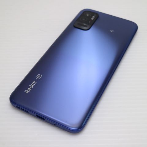 超美品 SIMフリー Redmi Note 10T ナイトタイムブルー スマホ 白ロム