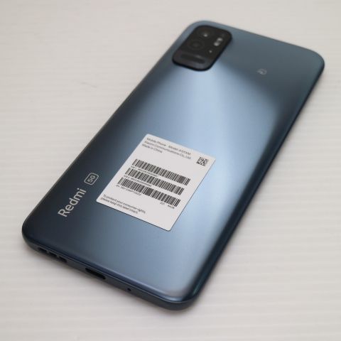超美品 SIMフリー Redmi Note 10T アジュールブラック スマホ 白ロム
