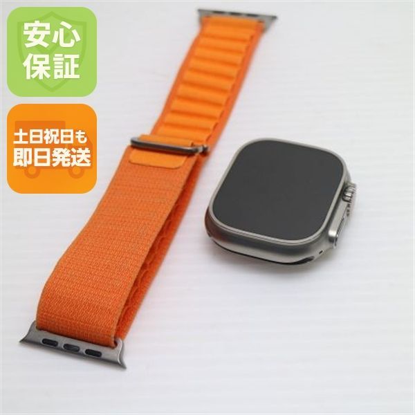新品同様 Apple Watch Ultra 49mm GPS+Cellular セルラー チタニウム スマホ 土日祝発送 即日発送 02000