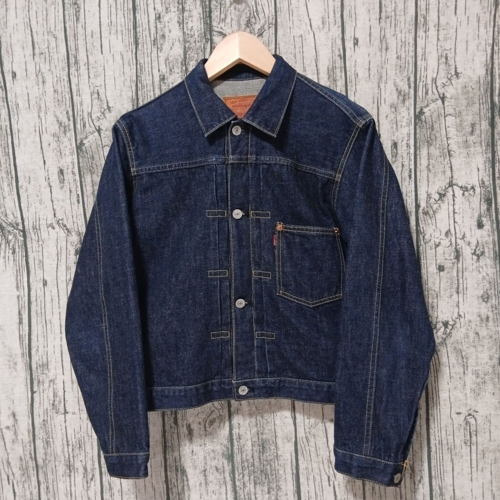 【size 38】大戦 4つボタン 98年製 Levi's 71506XX ファースト 日本製 短丈 濃紺美品 MADE IN JAPAN 90s