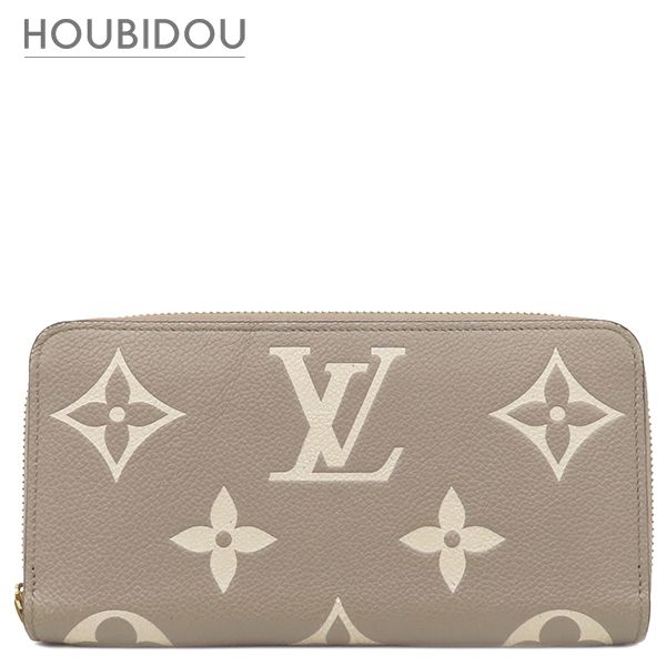 ルイヴィトン Louis Vuitton 長財布 ジッピー ウォレット モノグラムアンプラント トゥルトレール クレーム ゴールド金具 ラウンドファスナー M28793 RFID 【箱】【中古】