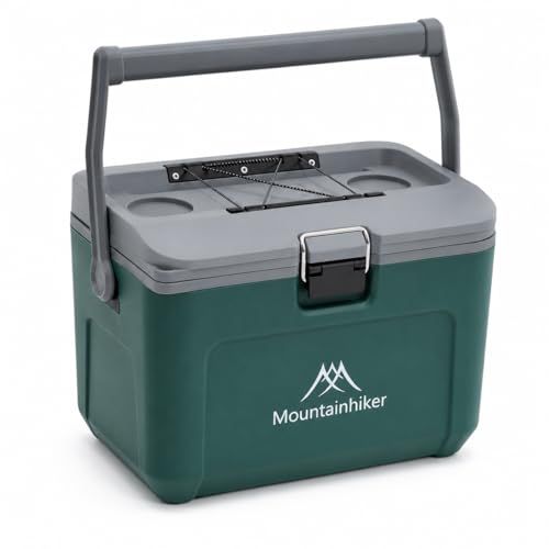 Mountainhiker クーラーボックス 16L 小型 軽量 PU断熱材採用 最大48時間保冷 アウトドア・キャンプ・ピクニック用 飲料や食品の持ち運びに スポーツ観戦・運動時にも便利 PP素材/ dfb532db