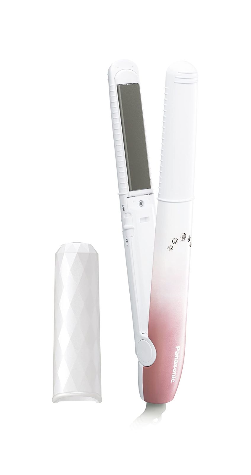 パナソニック コンパクトアイロン カール・ストレート両用 海外対応 2Way ペールピンク調 EH-HV18-PP/ 3a06fa74