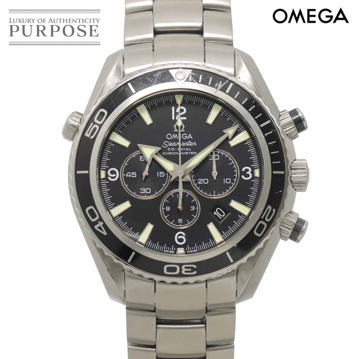 オメガ OMEGA シーマスター プラネットオーシャン コーアクシャル 2210 50 クロノグラフ メンズ デイト 自動巻き Seamaster 90319091