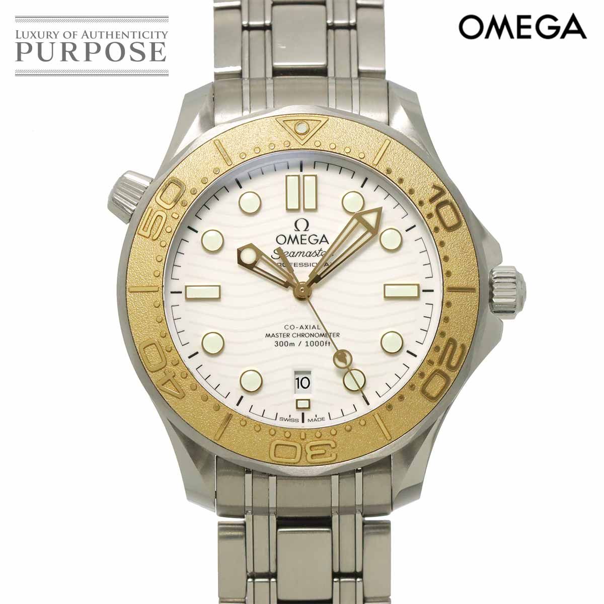オメガ OMEGA シーマスター ダイバー 300M パリ2024 コンビ 522 21 42 20 04 001 メンズ 腕時計 デイト K18YG 自動巻き Seamaster 90323045