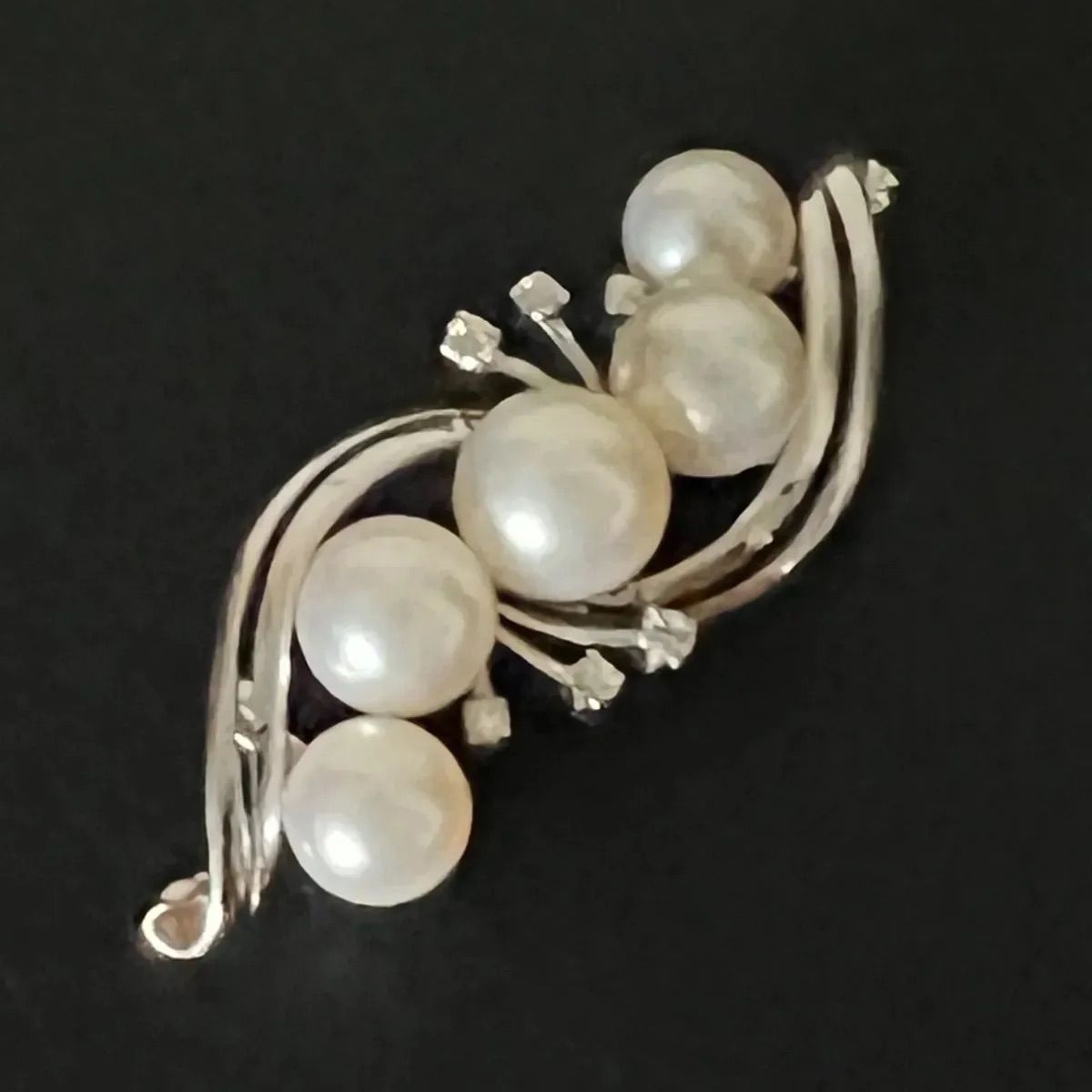 ミキモト　MIKIMOTO　アヤコ真珠　K14WG /ダイヤ　帯留・帯締め