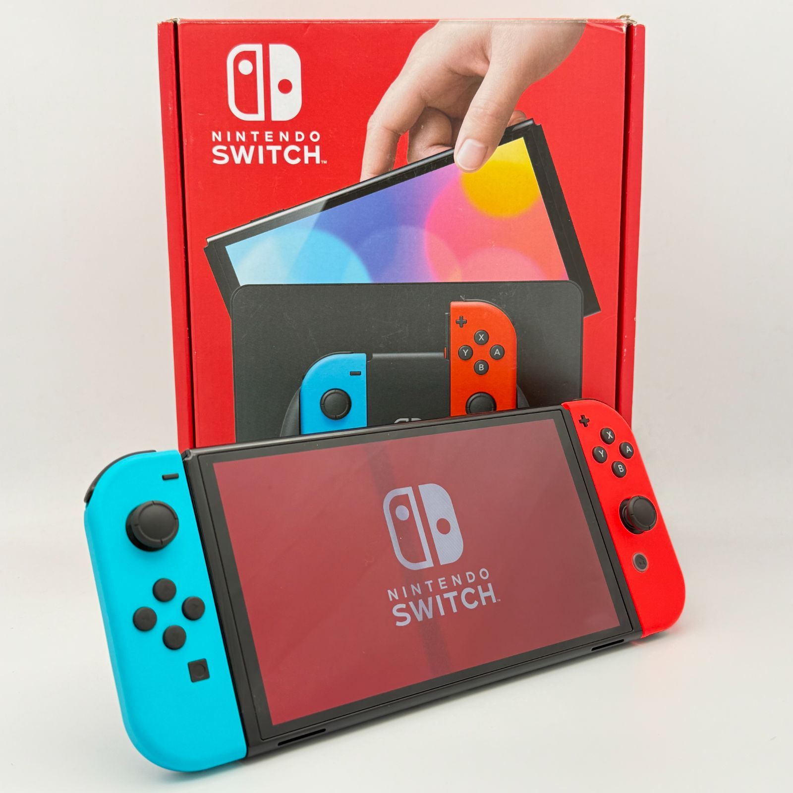 新古品】Nintendo Switch 本体 (有機ELモデル) Joy-Con(L)ネオンブルー 
