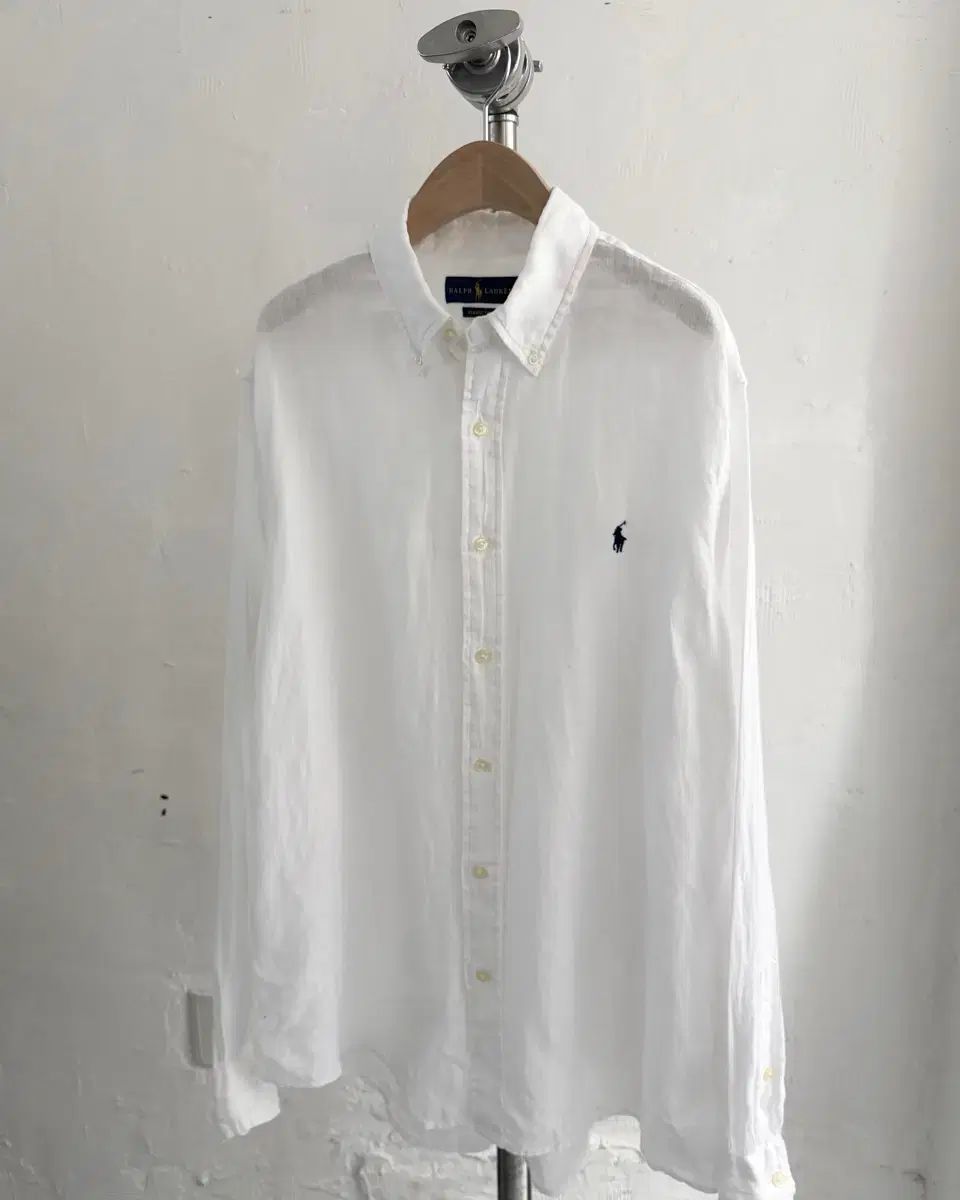 Polo ポロ 白 リネン シャツ