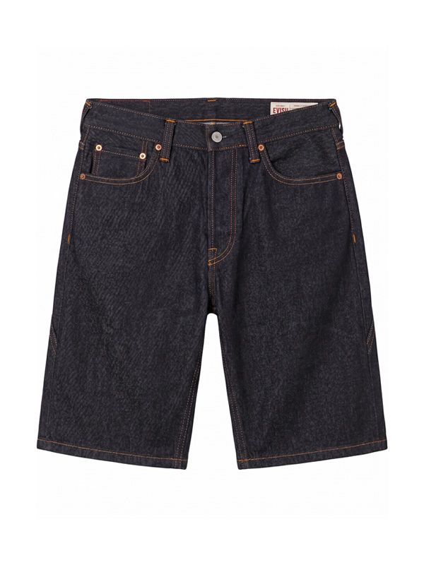 EVISU エヴィス ジーンズ デニムショーツ カモメ プリント ボタン