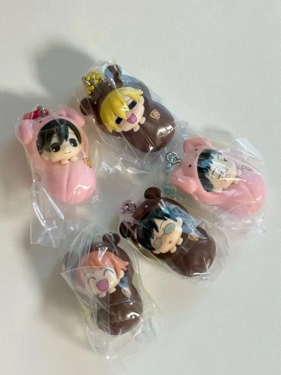オラン高校 ポッポガチャ 5種 まとめ (環、ハルヒ、恭弥、ヒカル、モリ)