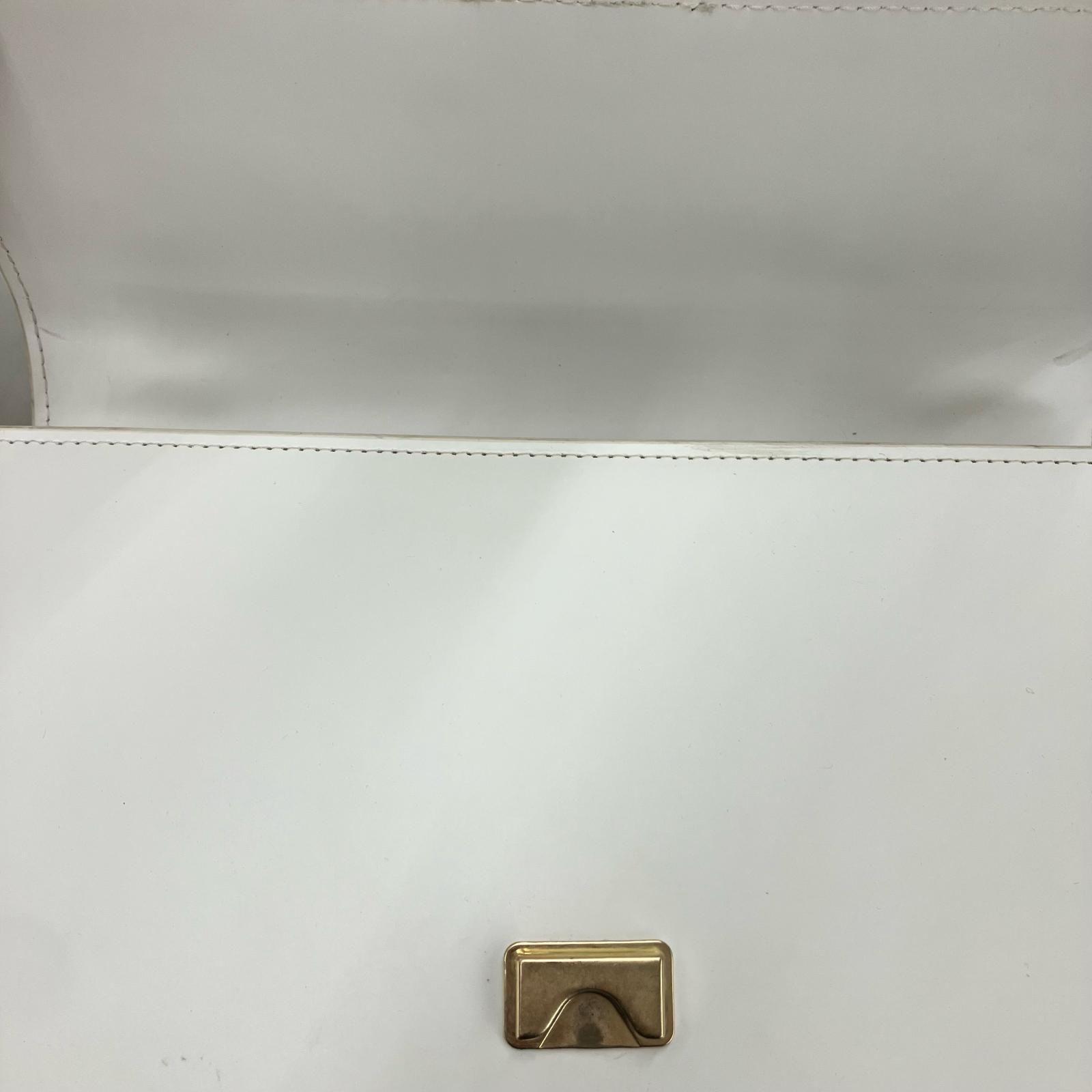 186001 PINKO ピンコ クラッチバッグ 白 ステッカー ゴールドチェーン 
