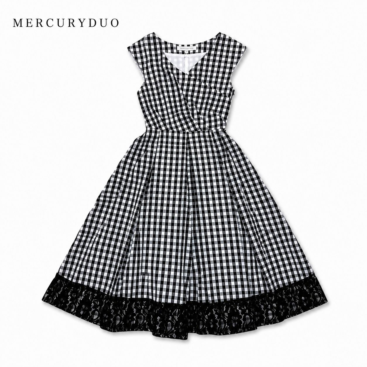 MERCURYDUOマーキュリーデュオ ギンガムチェック ワンピース F 新品 