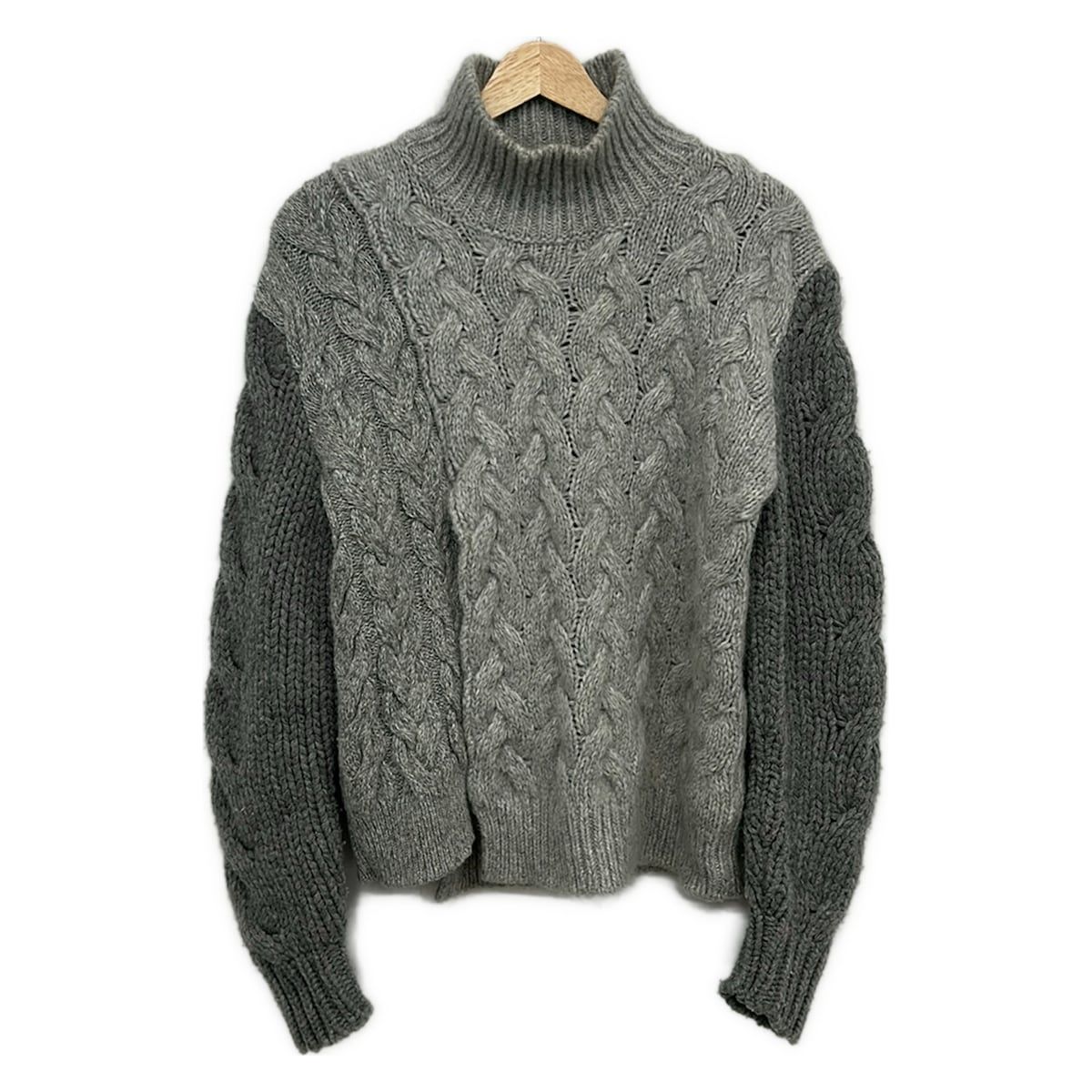 stellamccartney(ステラマッカートニー) 長袖セーター サイズ36 M レディース - グレー×ダークグレー×黒 ハイネック