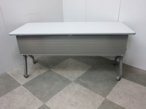 【中古品】イトーキ 1500サイドスタックテーブル THL-156LS-W7 グレー