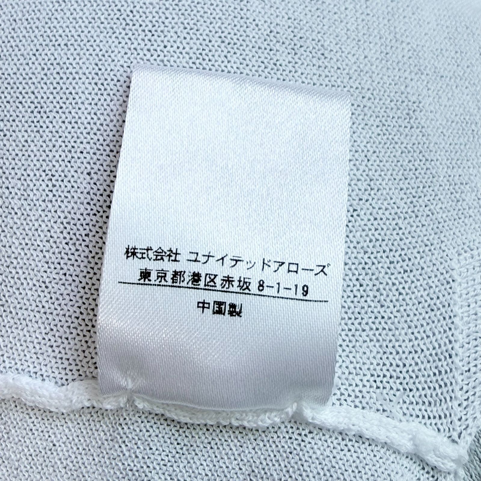 Drawer 16G クルーネック ショートスリーブニット シアー コットン