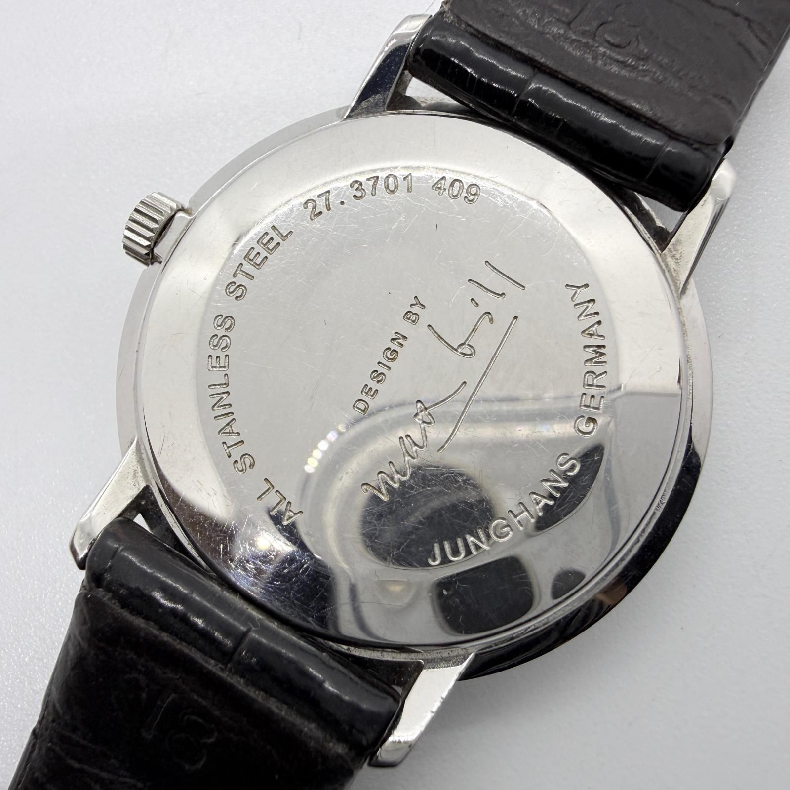 JUNGHANS ユンハンス マックスビル 27.3701.409 ホワイト 手巻き 