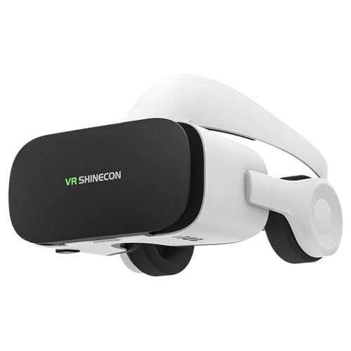 VRゴーグル スマホ用【顔への圧迫を軽減するHaloバンド】Bluetoothヘッドホン一体型 120°広角 瞳距/焦点調整 近視600度まで対応 4.7～7.0インチ iPhone/Android 映画・VR動画鑑賞に最適★ 14ec2ec5