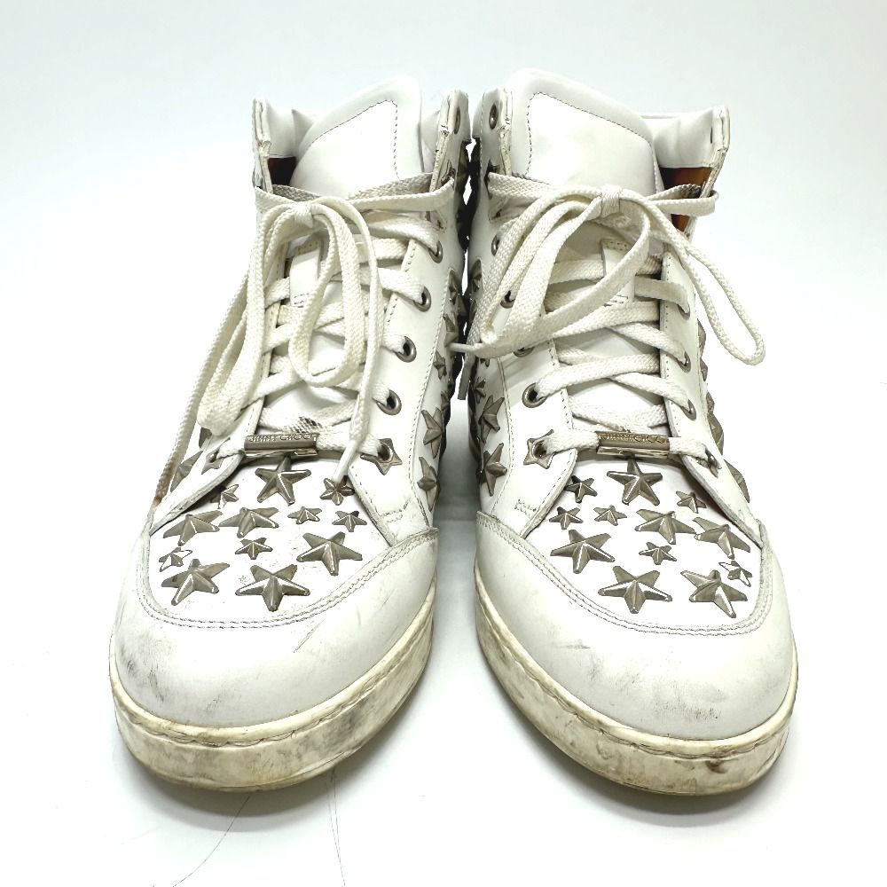 JIMMY CHOO ジミーチュウ スニーカー スタースタッズ レザー ホワイト