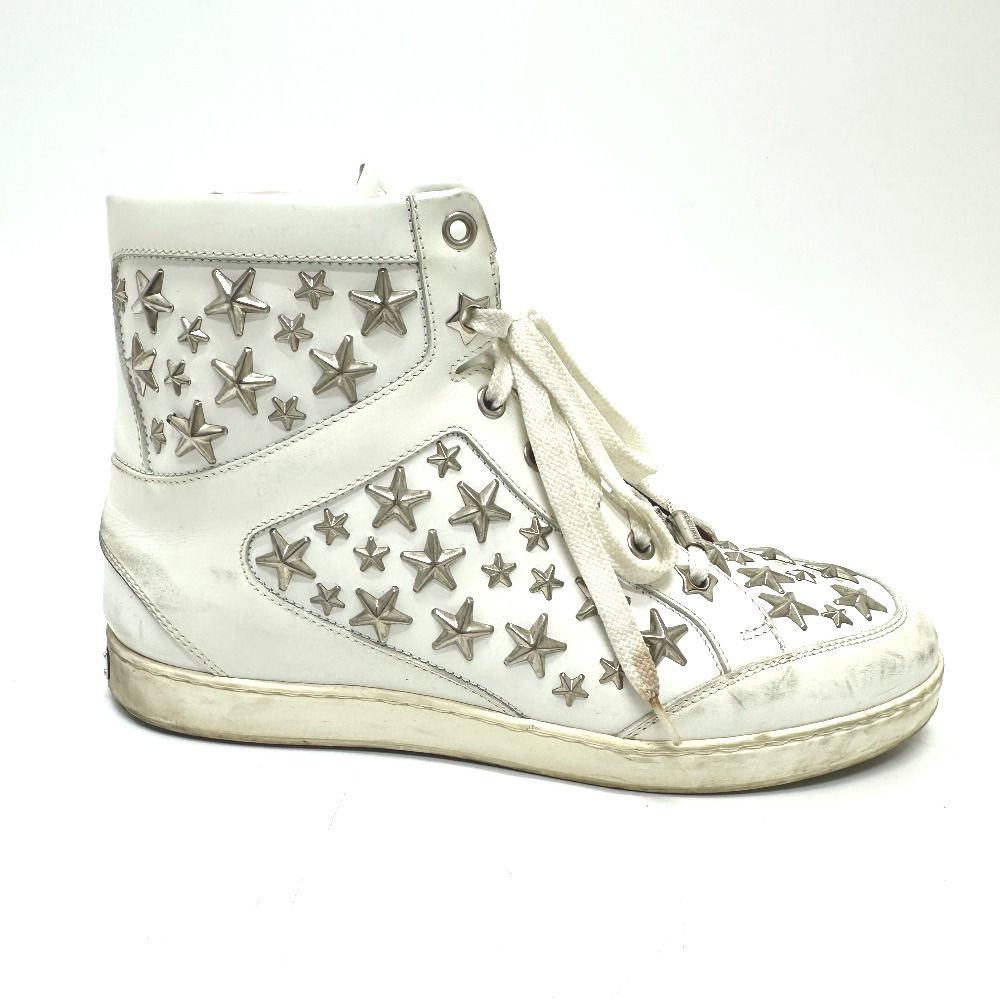 JIMMY CHOO ジミーチュウ スニーカー スタースタッズ レザー ホワイト