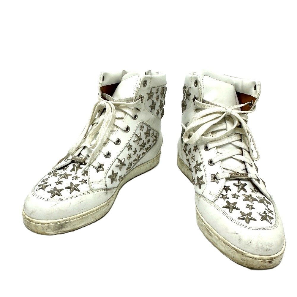 JIMMY CHOO ジミーチュウ スニーカー スタースタッズ レザー ホワイト