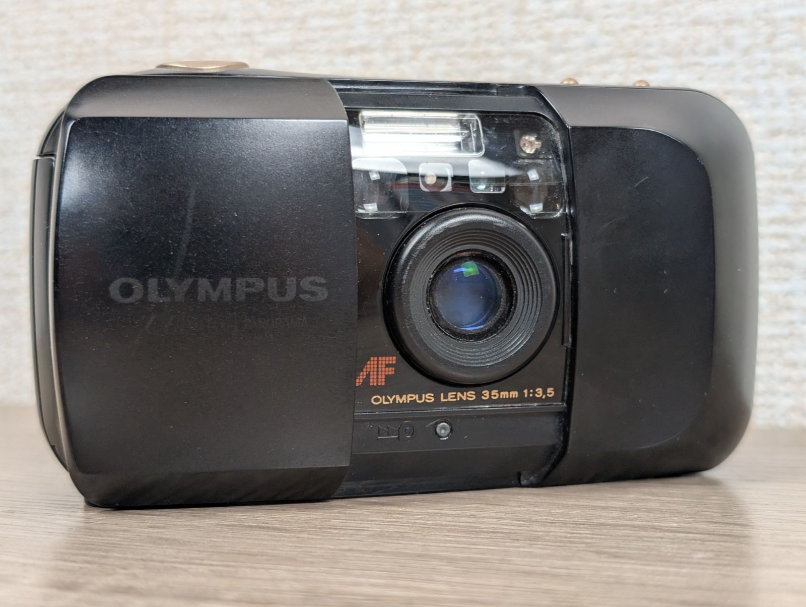 完動品】初代 OLYMPUS μ PANORAMA ブラック オリンパス ミュー