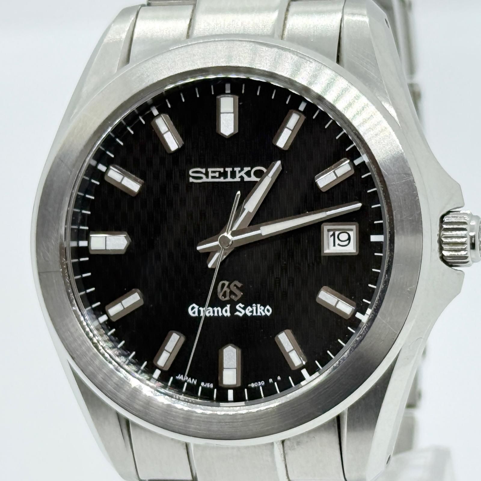 SEIKO セイコー GRAND SEIKO グランドセイコー 8J56-8020 SBGF021 ブラック QZ メンズ 腕時計 稼働品