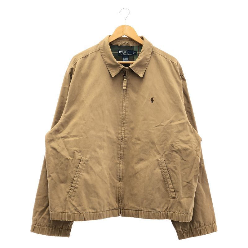 中古】POLO RALPH LAUREN スイングトップ XL ブラウン ポロ ラルフ
