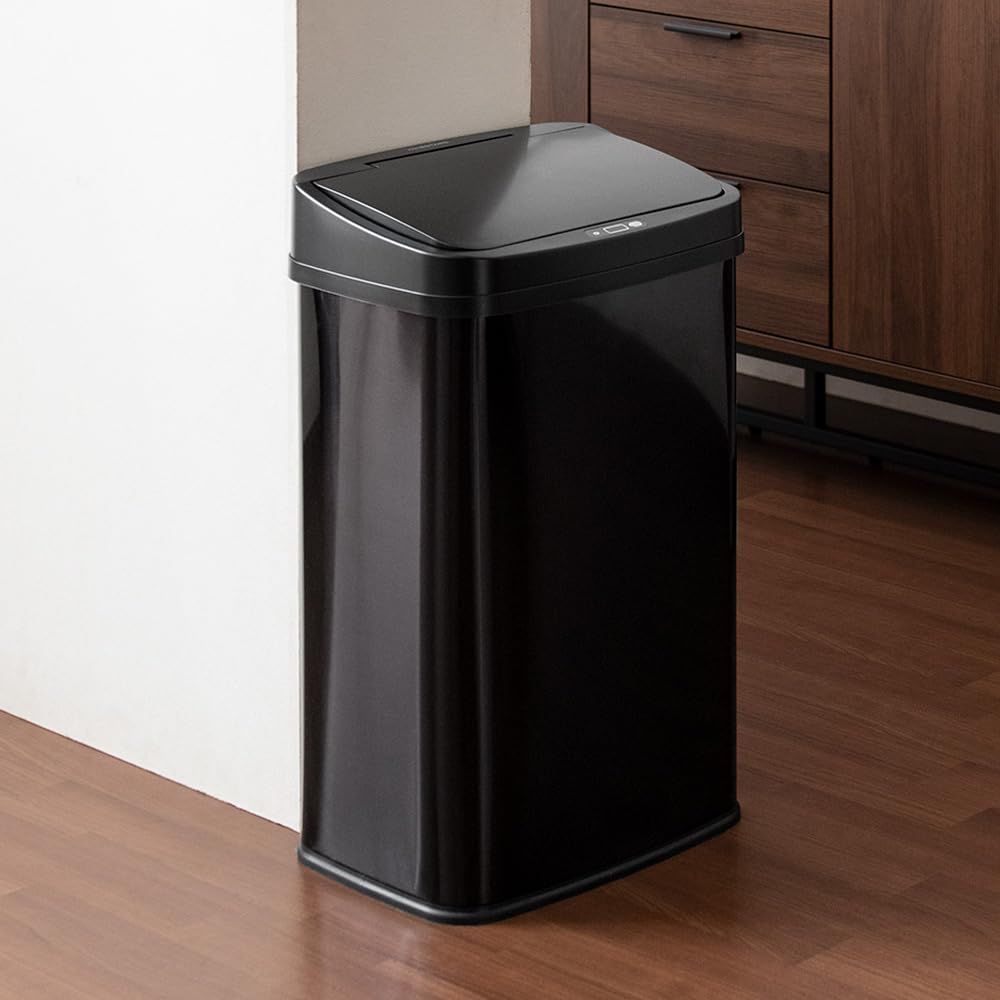 エア・リゾーム ゴミ箱 50リットル センサー NINE STARS(ナインスター） 自動開閉ダストボックス 50L ノーマルタイプ ブラックmi 47b68573